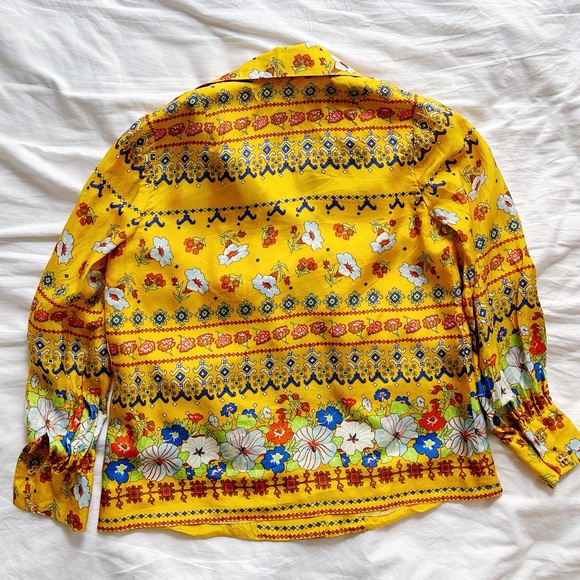 Vintage silk boho chic blouse - Picture 5 of 10